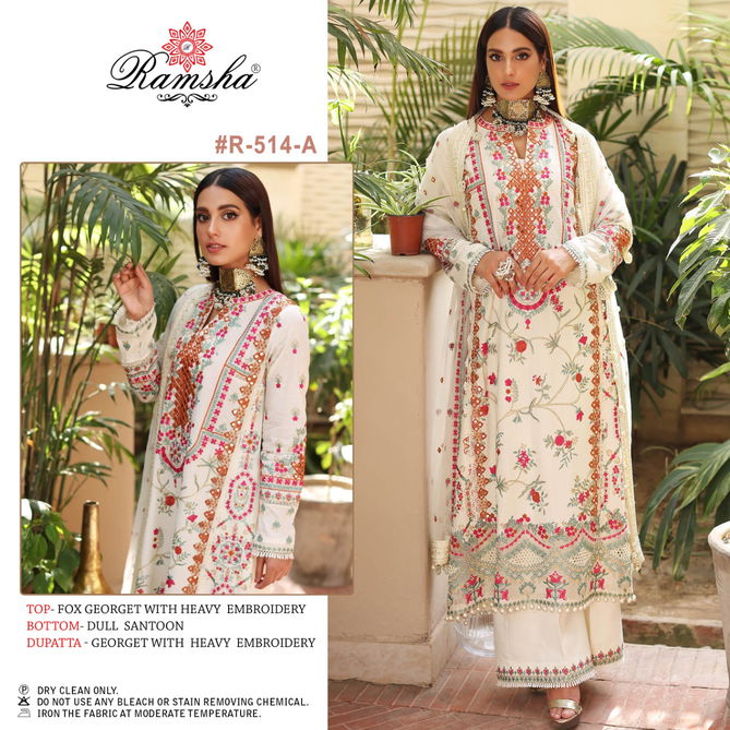 Ramsha R 514 Nx Georgette Wholesale Pakistani Suits